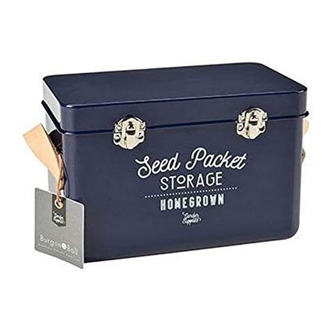 Burgon & Ball Stylish Seed Packet Storage Tin Cover