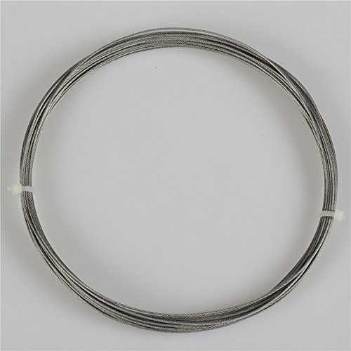 lotitong 50 Meter Angeln Stahl Draht Line 150 g Angeln Draht Nylon beschichtet 7 x 7 49 Edelstahl Leader Draht Fisch Jigs Line 0,8 mm