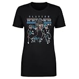 500 LEVEL Clayton Keller Utah Classic Shirt for Women (Black, Medium)