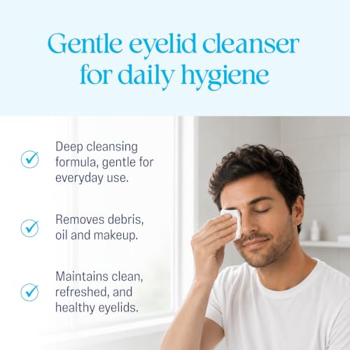 OCuSOFT Lid Scrub Original Foaming Eyelid Cleanser - Mild Instant Foaming Eyelid & Eyelash Cleanser - Daily Eyelid Wash to Remove Oil, Dust, Pollen & Eye Makeup - 7.25 fl oz