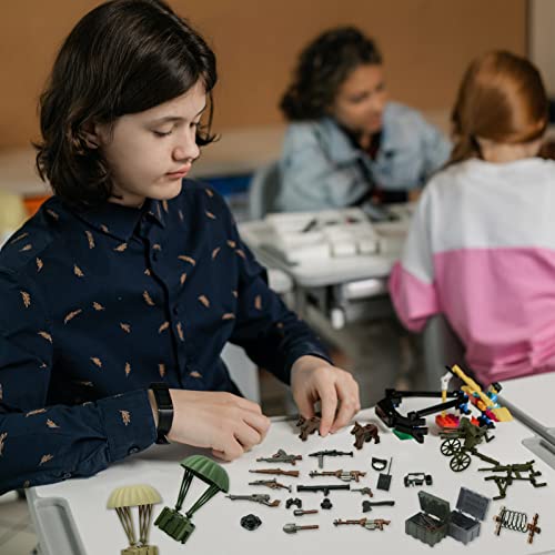 Military Weapons Pack, Ww2 Army Gear Kit Bricks Accessories Set, Swat Building Blocks Parts For Soldier Figures, Compatible With Major Brands #TOP5