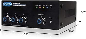 Atlas Sound 50W 3 Input Mixer Amplifier