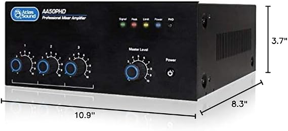Atlas Sound 50W 3 Input Mixer Amplifier