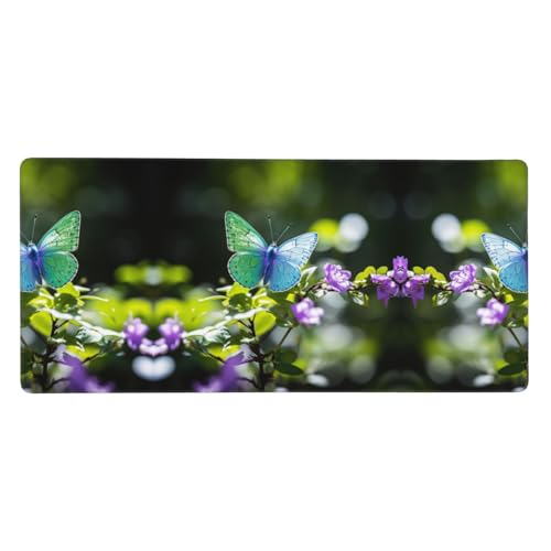 Butterfly - Alfombrilla de ratón para juegos (40,6 x 90 cm)