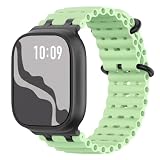 Ya en manzanajugosa.com: Astorgos Correas Ocean Compatible con Apple Watch Ultra 3/2/1 49mm,S11/S10 46mm,9/8/7 45mm,SE3/SE2/SE/6/5/4 44mm,3/2/1 42mm,Correa de Reloj Deportiva con Conector Metálico para Mujer, Negro/Verde Neón