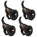 Lulu Decor, Cast Iron Dog Heavy Duty Key Loose Hook (4 Dog Tails)