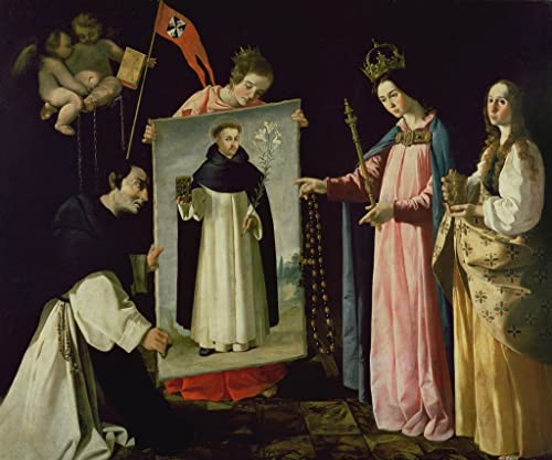 L'Apparition de la Vierge Zurbaran impression sur toile peinture murale salon