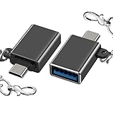 Micro USB to USB, Micro USB 2.0 OTG Adapter (2 Pack) On The Go Adapter Micro USB Male to USB Female Compatible Samsung S7 S6 Edge S4 S3, LG G4, DJI Spark Mavic Remote Controller, Android Tablets(Gray)