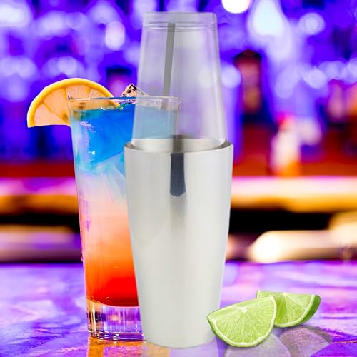 Coctelera Boston profesional y kit de camarero OGGI con mezclador de acero 6