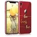 Produktbild kwmobile Apple iPhone XR Hülle - Handyhülle für Apple iPhone XR - Handy Case in Live Laugh Love Design Gold Transparent