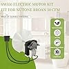 Universal Bathroom Fan Motor Replacement Kit, FUNCYboo SM550 Electric Vent Fan Motors Kit 50 CFM Compatible with Nutone Broan Exhaust Vent Fan Motor 120V 3000RPM