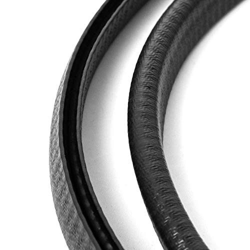 QWORK U-Shape Edge Trim, 10 Feet Weather Stripping Car Door Edge Protector, Flexible Push-On Rubber Guard for 1/4" Sharp Metal Edges by QWORK - Image 2