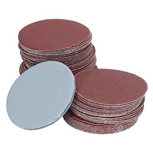 Discos de lijue de óxido de culnflun, papel de lija de 100 piezas de lijado de lijado redondo de lijado de aluminio de 3 pulgadas 80 a 3000 gris de metal y pulido de jade