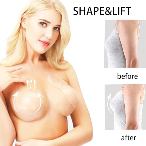 Nipple Covers Breast Lift Pasties Plus Size Silicone Reusable Large Sticky Nipple Pasties For Women3
