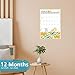 Guasslee 2025-26 Wall Calendar with Pockets, 12-Month Vertical Pocket Wall Calendar From Jul. 2025 - Jun. 2026, 17