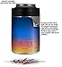 WraptorSkinz Skin Decal Wrap for Yeti Colster and RTIC Can Coolers Smooth Fades Sunset (Cooler NOT Included)