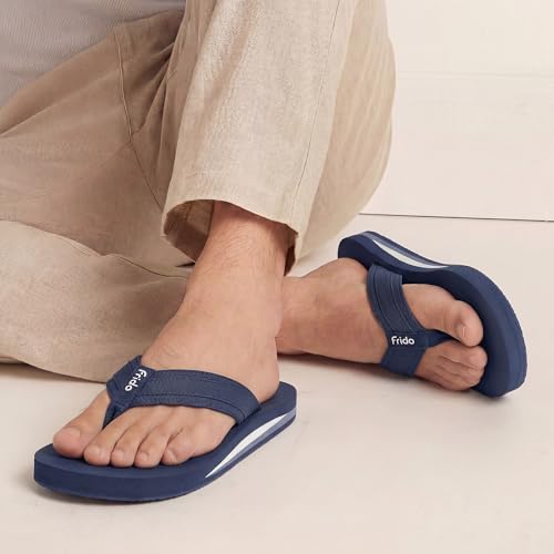Image of Frido Cloud Comfort Slippers for Women & Men | Available in 2 Options- Arch Support & Without Arch |Orthopedic Soft Home Chappal Unisex Slipper, House Slipper with Anti-Skid Sole for Home Use & Casual