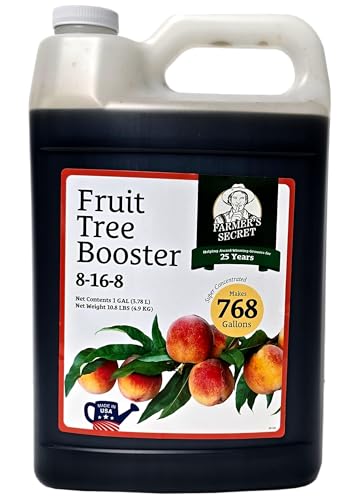 Farmer's Secret Fruit Tree Booster Fertilizer (128oz) - Super Concentrated and Phosphorus Rich -...
