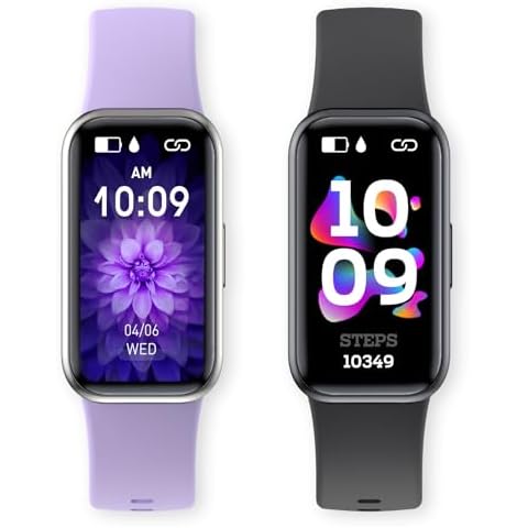 ZURURU Purple H98 Fitness Tracker Bundle Black H98 Fitness Tracker Cover