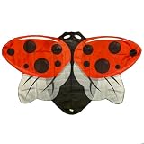 Insect Lore Red Ladybug Costume Wings - Pretend Play Dress-up for Kids