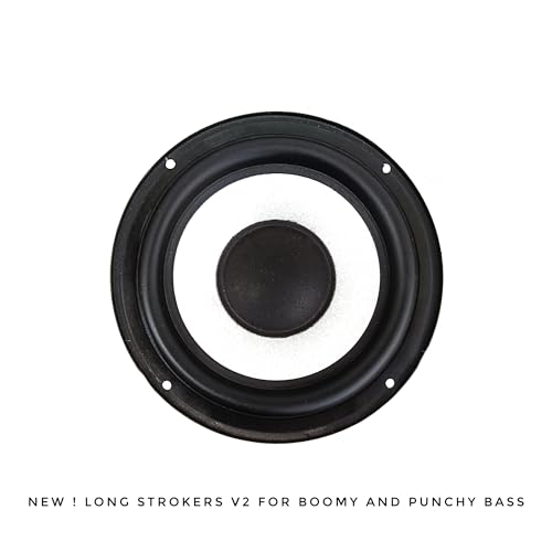 Image of BIA ; ACOUSTICS 6.5 Inch Subwoofer V2 Long Strokers 65W 4ohm for Bass Tube & Home Theatre (Silver)