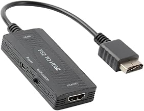 PS2 to HDMI Converter Adapter, PS2 to HDMI Adapter Supports HDMI Video Output for All PS2 Display Modes