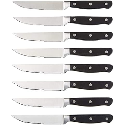 Juego de 8 cuchillos de carne Amazon Basics Cover