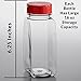 Skyway Supreme Large 16 OZ Plastic Spice Bottles Seasoning Containers Jars - Flap Cap Pour and Sifter Spice Shaker - Refillable Perfect For Storing Dispensing Herbs BBQ Rub - BPA Free - Set of 2