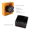 BAOMAIN Red Flat Head Momentary Push Button Switch Station 1NO 1NC AC 660V 10A IP65 Weatherproof Industrial Control Box for Signal Triggering and Machine Reset 1-Pack
