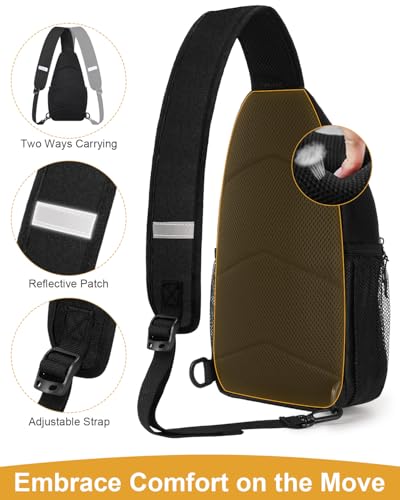 Pritent Waterproof Crossbody Sling Bag