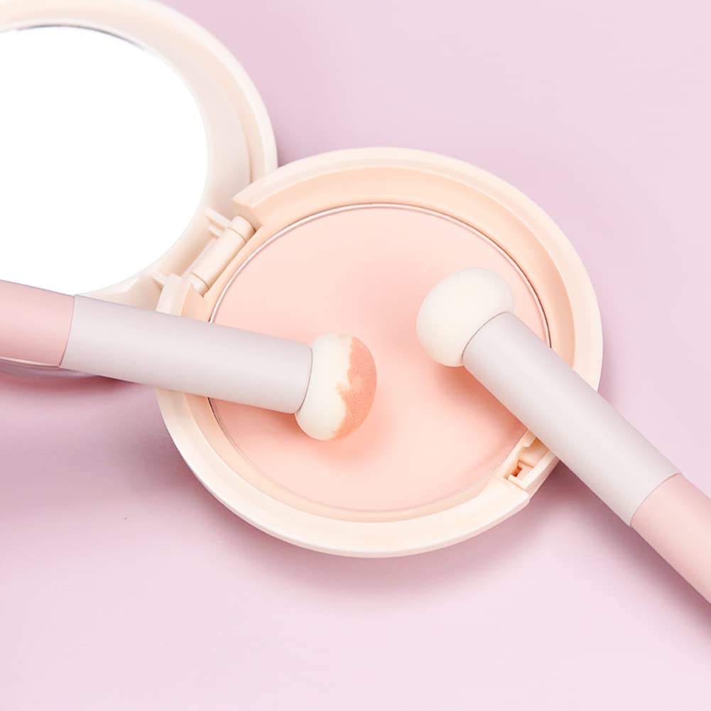 8 Pcs Sponge Makeup Applicator With Handle,Eyeshadow Makeup Cponges for Foundation,Makeup Sponge and Brushes for Women : Beauty & Personal Care