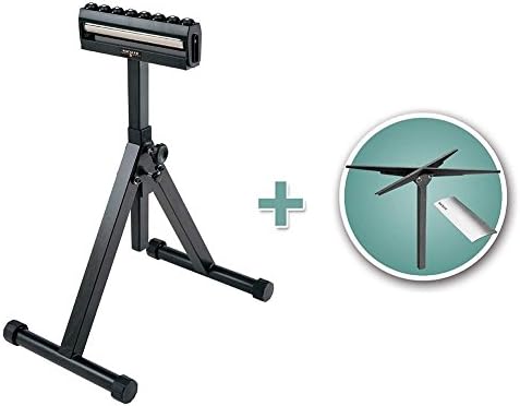 Rockler Heavy-Duty Fliptop Roller Stand with Outfeed Table Kit