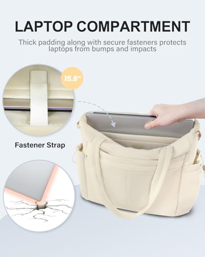 Bolso Tote para Mujer con Compartimento para Laptop 15.6" miniatura 4