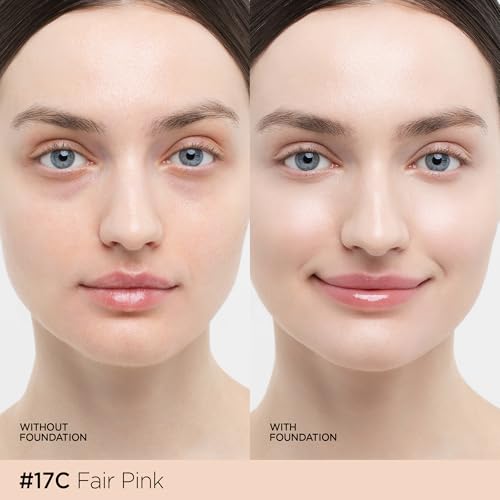 Image of JUNG SAEM MOOL Essential Skin Nuder Cushion | Natural Finish, Buildable Coverage Cushion Foundation by Korean Makeup Artist (Mini, 0.17 Fl Oz), 17C Fair Pink