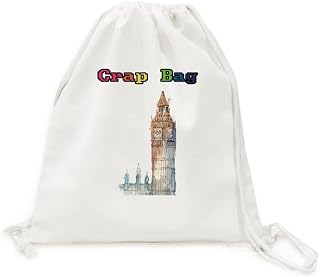 Mochila leve de lona Big Ben na Grã-Bretanha, Art Deco, para viagem