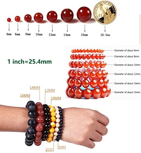 HAAMIIQII 60pcs 6mm Natural Snowflake Obsidian Beads Round Loose Gemstone Beads for Jewelry Making DIY Bracelet Necklace - 5