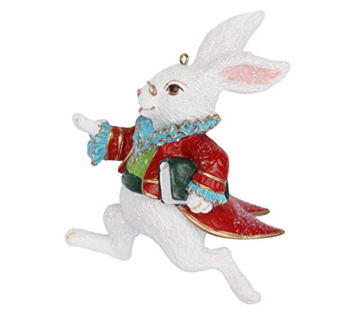 Gisela Graham : Christmas Decoration : White Rabbit