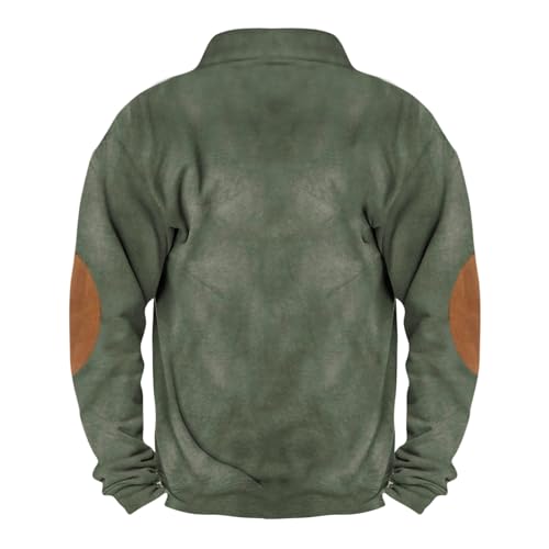 Fall Winter Crewneck Sweatshirt Button Up Henley Shirts for Men Long Sleeve Casual Pullovers Sweaters Tops2