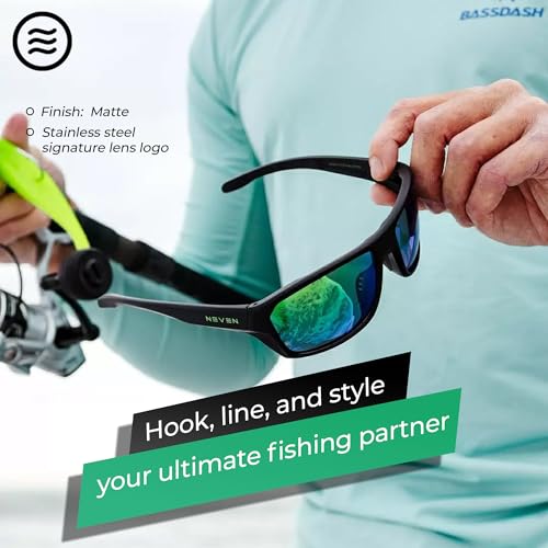 NEVEN Nightcrawlers Men’s Polarized Sunglasses - Sleek, Rectangle UV Protection Shades -Sport Sunglasses for Hunting, Hiking.4