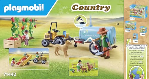 Jeux D'imitation Fermier Avec Tracteur Et Citerne Playmobil La Boite - vue 6
