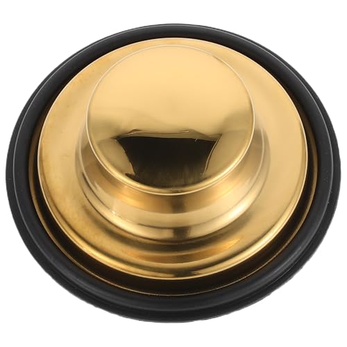 OATIPHO Tapón de Silicona para Fregadero y Lavabo Tapón de Repuesto para Triturador de Basura Diseño Sellado Anillo de Silicona Color Dorado Uso Cocina Baño y Lavandería