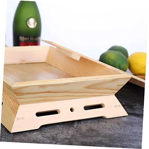 Bandeja de sushi japonesa de plástico beige miniatura 6