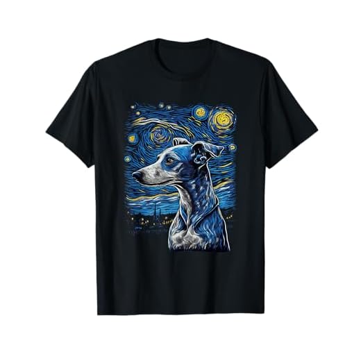 Greyhound Starry Night Galgo Espanol T-Shirt