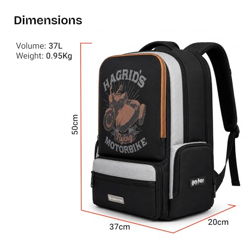 Image of Nasher Miles Harry Potter Backpack | Laptop Backpack | Ideal for Office, College, School & Travel | Men, Women, Boys, Girls