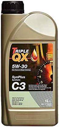 Triple QX 521776062 SynPlus 1L Engine Oil 1 Litre 5W30 C3 Fully Synthetic