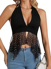 1647 Black Glitter Mesh