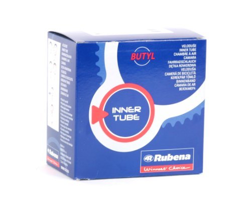 Rubena Bicycle 90 Degree Schrader Valve Tube (Black, 7 x 1-3/4) by Rubena