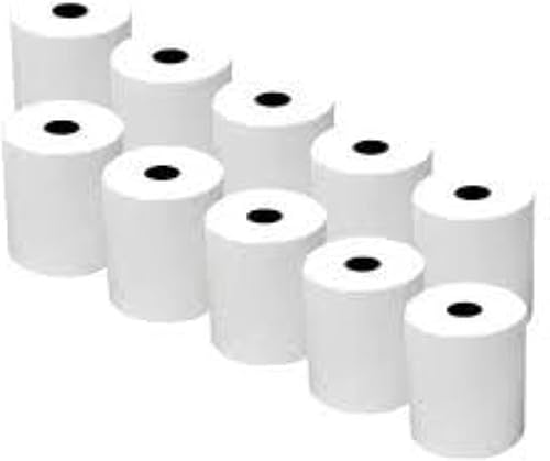 Papel térmico para máquina de tarjetas de crédito para Verifone VX520, 2 1⁄4" x 50' (10 rollos)