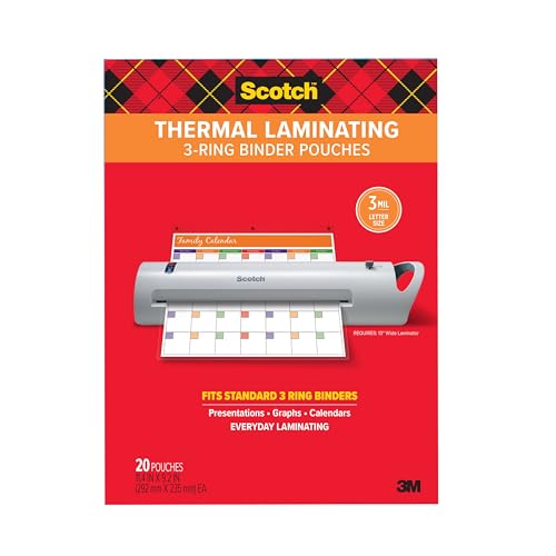 Bolsas para carpetas de laminación Scotch de plástico transparente tamaño folio