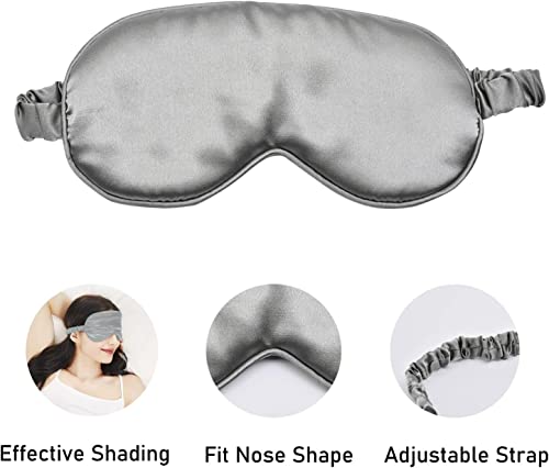 Experience Restful Sleep - Soft And Comfortable Sleep Mask With Silk Eye Cover, Perfect For Travel, Naptime, And Insomnia Relief For Women Men- 4 Pack #TOP2